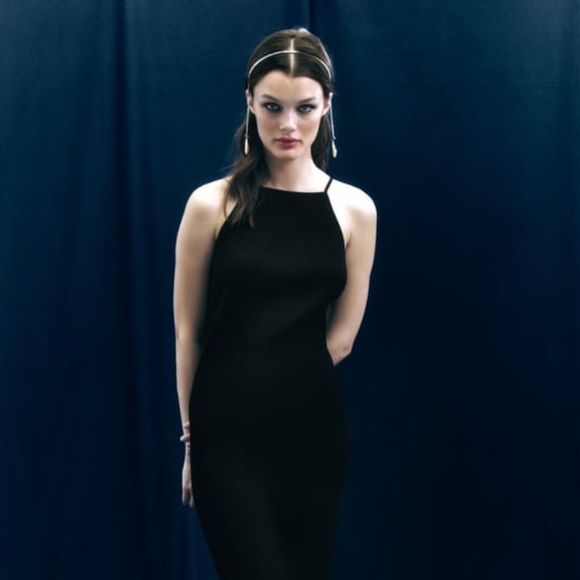 BNWT Strappy Rib Zara midi dress SOLD - Picture 1 of 5